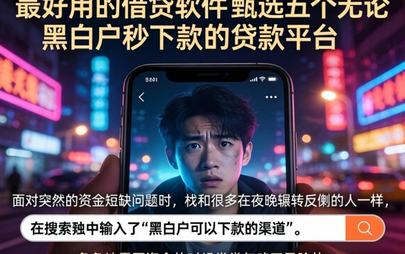 最好用的借贷软件，甄选五个无论黑白户秒下款的贷款平台