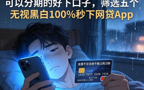 可以分期的好下口子，筛选五个无视黑白100%秒下网贷app