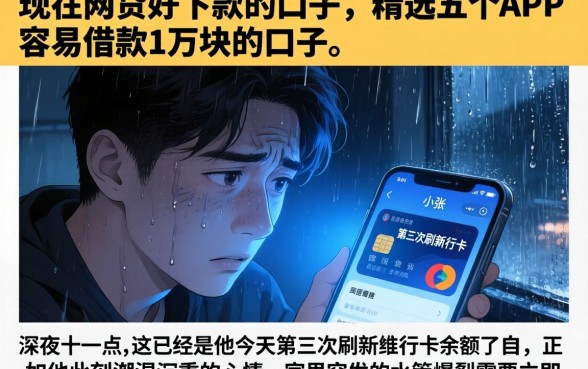 现在网贷好下款的口子，精选五个APP容易借款1万块的口子