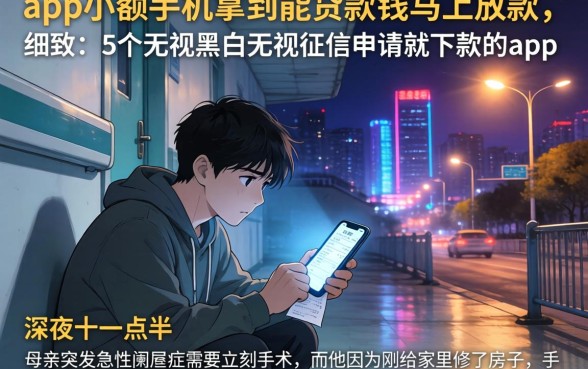 app小额手机拿到能贷款钱马上放款，细致阐述5个无视黑白无视征信申请就下款的app