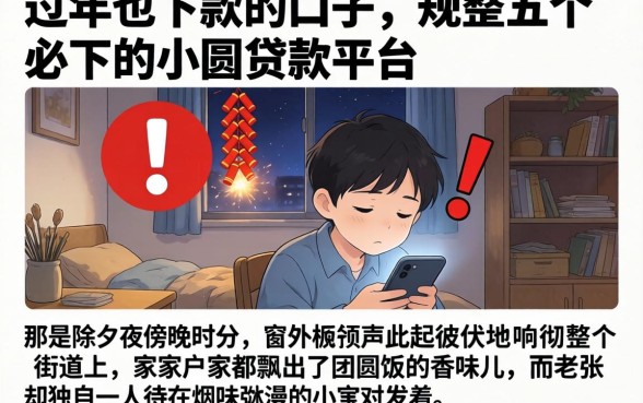 过年也下款的口子，规整五个必下的小额贷款平台