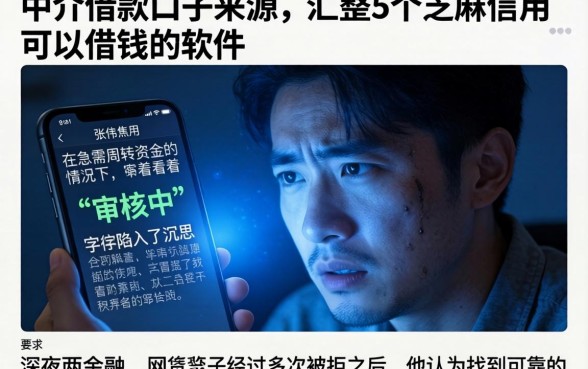 中介借款口子来源，汇整5个芝麻信用可以借钱的软件