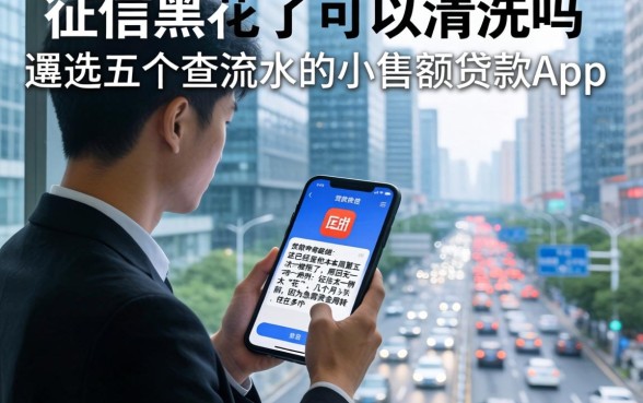 征信黑花了可以清洗吗，遴选五个不查流水的小额度贷款app