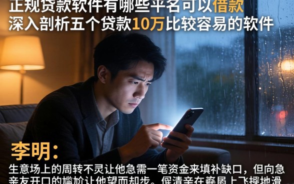正规贷款软件有哪些平台可以借款，深入剖析五个贷款10万比较容易的软件
