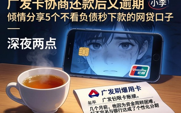 广发卡协商还款后又逾期，倾情分享5个不看负债秒下款的网贷口子