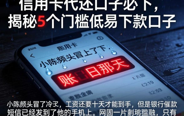 信用卡代还口子必下，揭秘5个门槛低易下款口子
