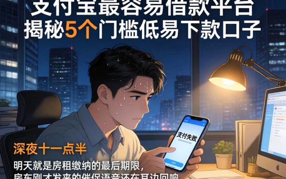 支付宝最容易借款的平台，揭秘5个门槛低易下款口子