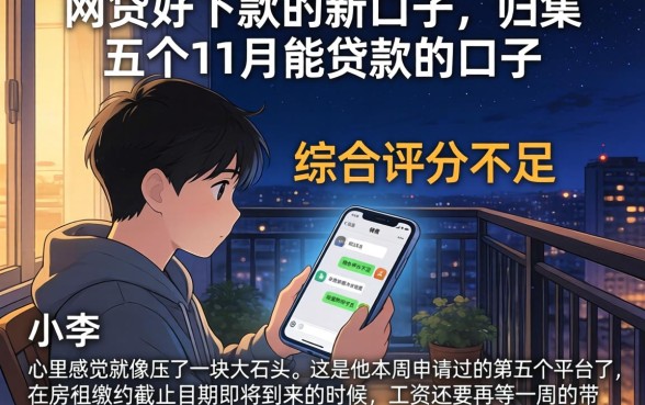 网贷好下款的新口子，归集五个11月能贷款的口子