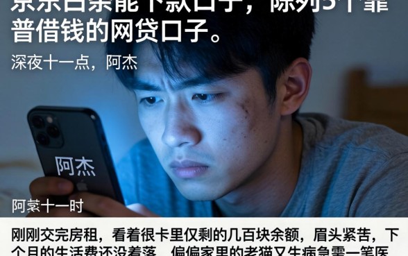京东白条能下款的口子，陈列5个靠谱借钱的网贷口子