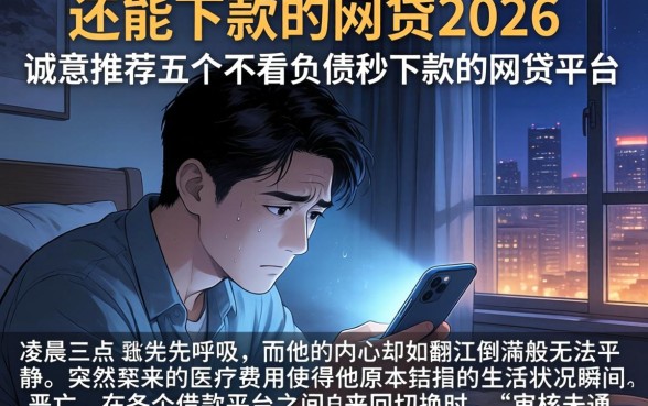 还能下款的网贷2026,诚意推荐五个不看负债秒下款的网贷平台