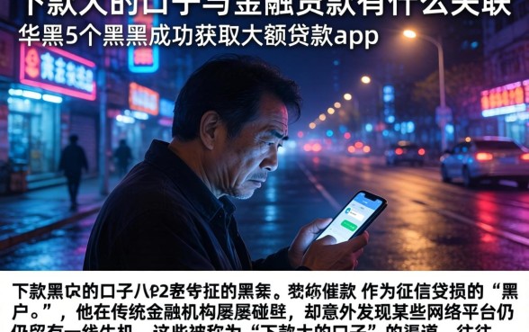 下款大的口子与金融贷款有什么关联，细致阐述5个黑户成功获取大额贷款的app