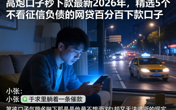 高炮口子秒下款最新2026年，精选5个不看征信负债的网贷百分百下款口子