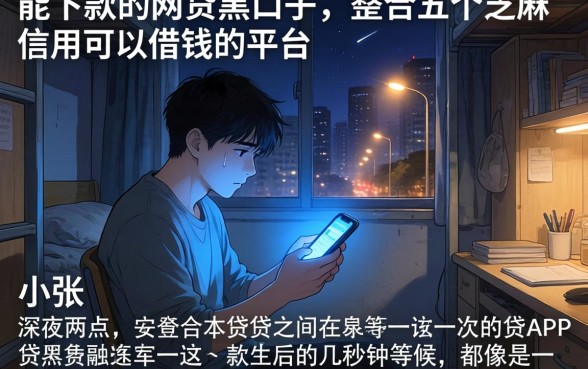 能下款的网贷黑口子，整合五个芝麻信用可以借钱的平台