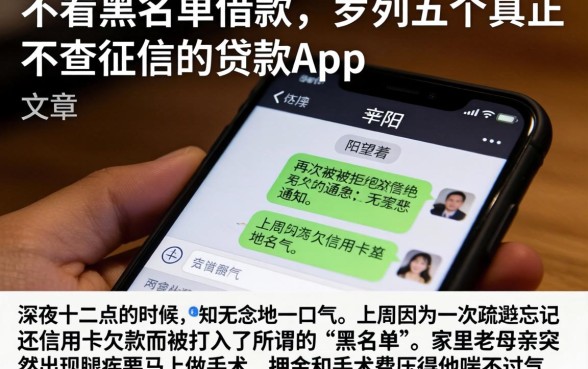 不看黑名单的借款,罗列五个真正不查征信的贷款app