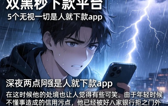 双黑秒下款的平台，详细阐述5个无视一切是人就下款app