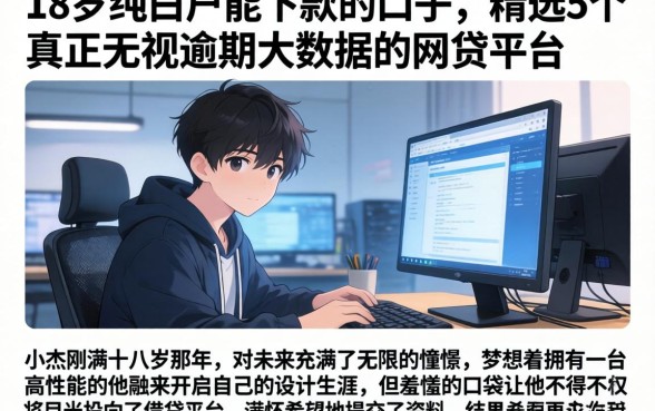 18岁纯白户能下款的口子，精选5个真正无视逾期大数据的网贷平台