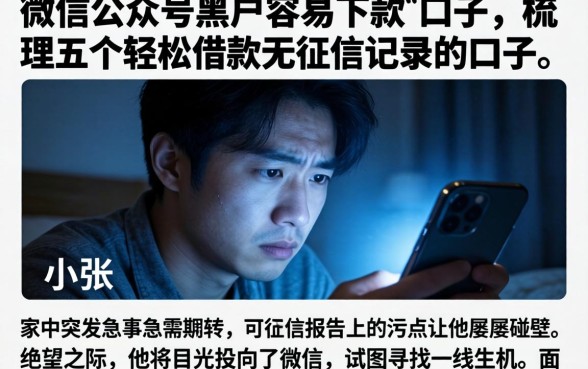 微信公众号黑户容易下款的口子，梳理五个轻松借款无征信记录的口子