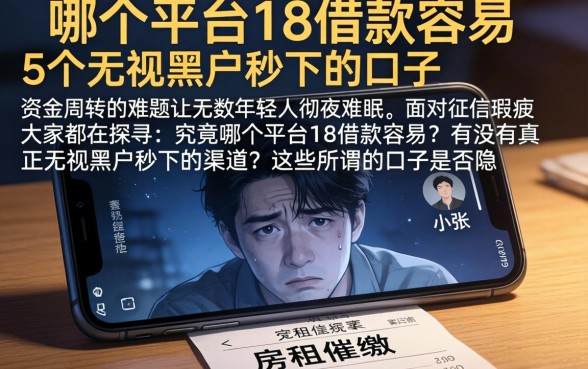 哪个平台18借款容易，详细阐述5个无视黑户秒下的口子