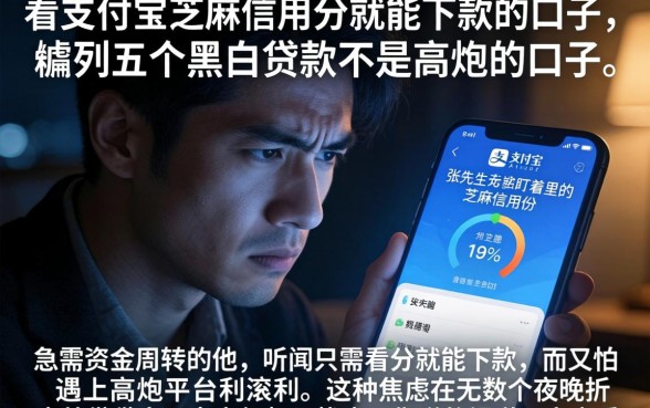 看支付宝芝麻信用分就能下款的口子，胪列五个黑白贷款不是高炮的口子