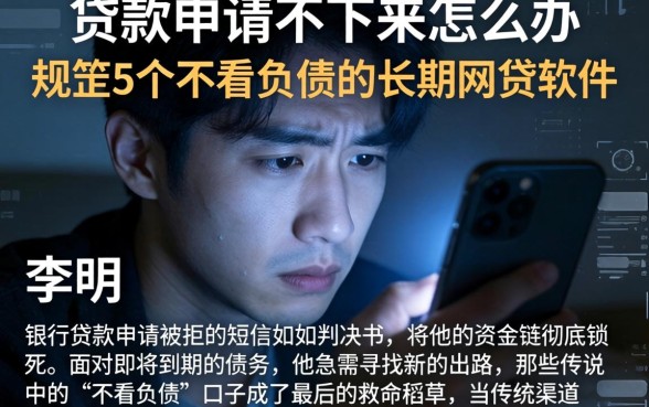 贷款申请不下来怎么办，规整5个不看负债的长期网贷软件