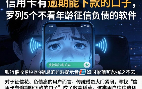信用卡有逾期能下款的口子，罗列5个不看年龄征信负债的软件