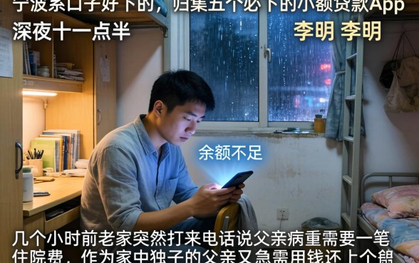 宁波系口子好下的，归集五个必下的小额贷款app