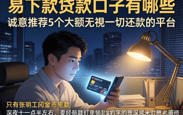 易下款的贷款口子有哪些，诚意推荐5个大额无视一切还款的平台