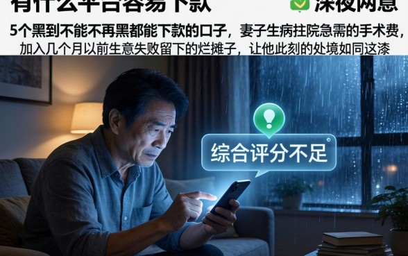 有什么平台容易下款，详尽说明5个黑到不能再黑都能下款的口子