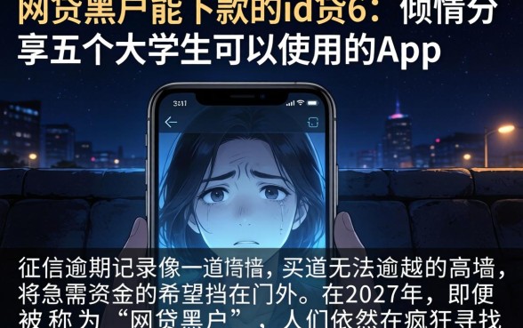 网贷黑户能下款的id贷6,倾情分享五个大学生可以使用的app