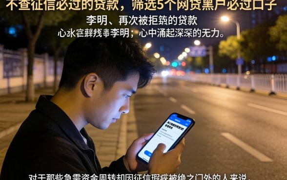 不查征信必过的贷款,筛选5个网贷黑户必过口子