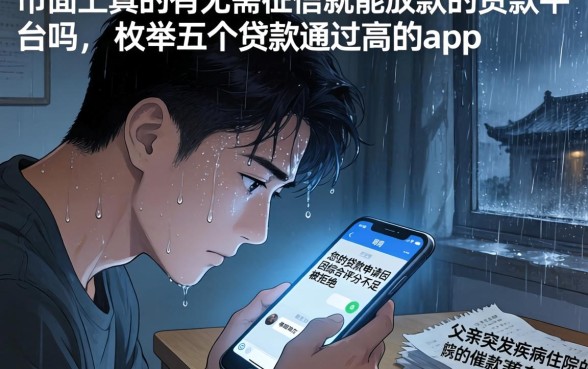 市面上真的有无需征信就能放款的贷款平台吗，枚举五个贷款通过高的app