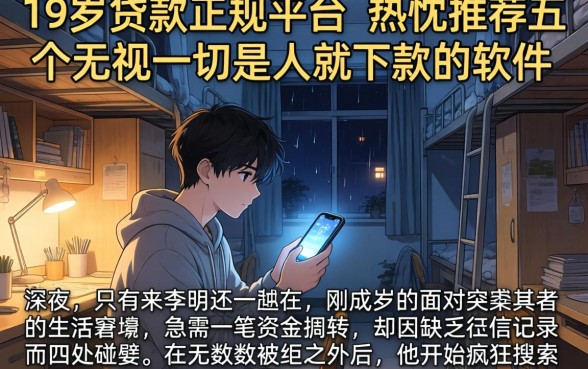 19岁贷款的正规平台，热忱推荐五个无视一切是人就下款的软件