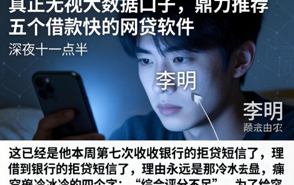 真正无视大数据的口子，鼎力推荐五个借款快的网贷软件