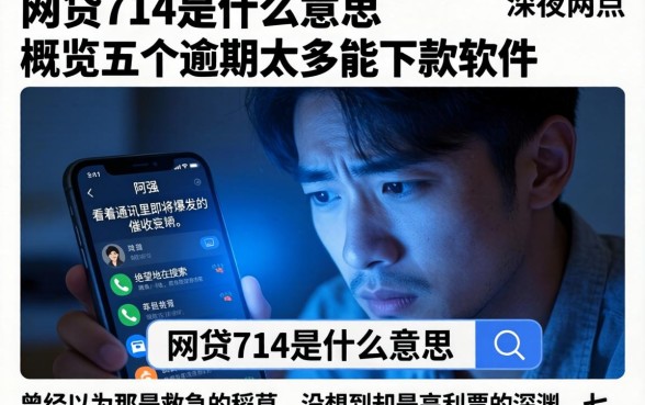 网贷714是什么意思，概览五个逾期太多能下款软件