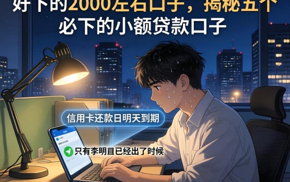 好下的2000左右口子,揭秘五个必下的小额贷款口子