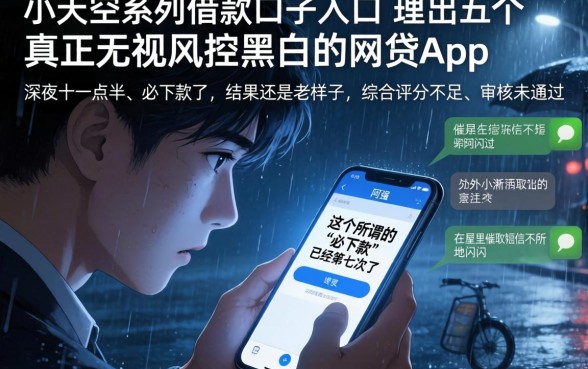 小天空系列借款口子入口，理出五个真正无视风控黑白的网贷app