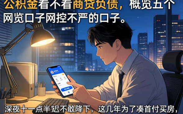 公积金看不看商贷负债，概览五个网贷口子风控不严的口子