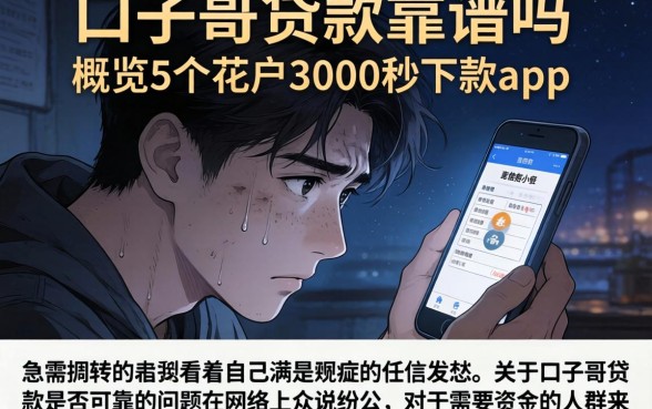 口子哥贷款靠谱吗，概览5个花户3000秒下款app