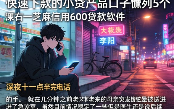 快速下款的小贷产品口子，胪列5个芝麻信用600贷款软件