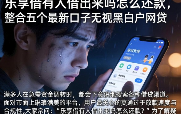 乐享借有人借出来吗怎么还款，整合五个最新口子无视黑白户网贷