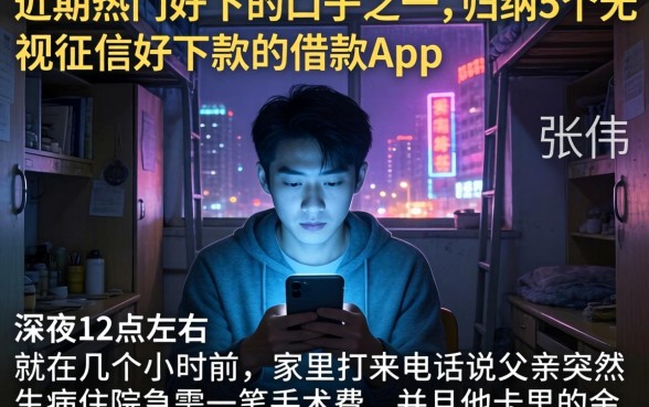 近期热门好下的口子之一，归纳5个无视征信好下款的借款app