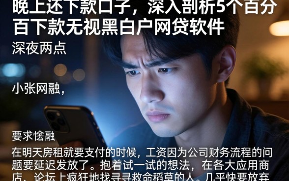 晚上还下款的口子，深入剖析5个百分百下款无视黑白户网贷软件