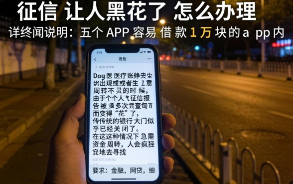 征信让人黑花了怎么办理，详尽说明五个APP容易借款1万块的app