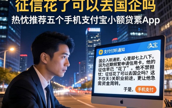 征信花了可以去国企吗，热忱推荐五个手机支付宝小额贷款的app