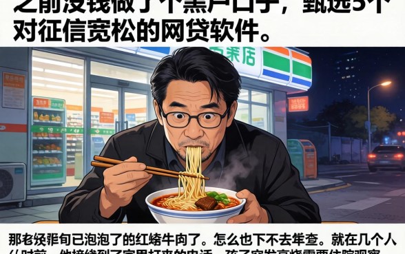 之前没钱做了个黑户口子，甄选5个对征信宽松的网贷软件