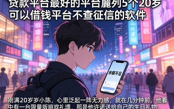 贷款平台最好的平台,胪列5个20岁可以借钱平台不查征信的软件