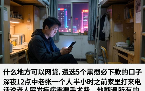 什么地方可以网贷，遴选5个黑户必下款的口子