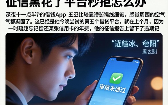 征信黑花了平台秒拒怎么办，细致阐述五个比较靠谱的借钱app