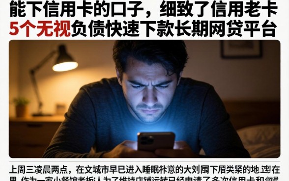 能下信用卡的口子，细致阐述5个无视负债快速下款长期网贷的平台