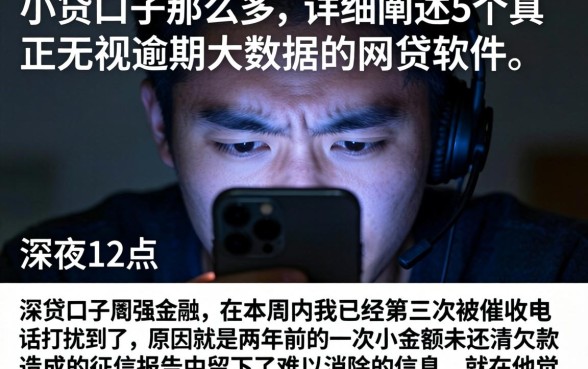 小贷口子那么多,详细阐述5个真正无视逾期大数据的网贷软件